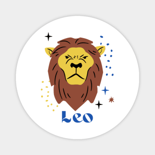 Leo Star Sign Birthday Mud Magnet